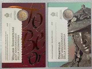 San Marino. 2 Euro 2016 Shakespeare + Donatello (2