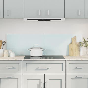 vidaXL Spatschermen keuken 2 st 70x50 cm gehard glas wit, Verzenden, Nieuw