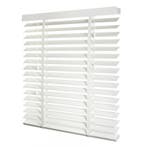 Witte Houten Jaloezieën op Maat – 50mm – met luxe band, Huis en Inrichting, Stoffering | Gordijnen en Lamellen, 200 cm of meer