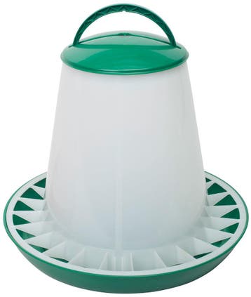 Kunststof voersilo met deksel groen - 10 kilo, Ophalen of Verzenden, Nieuw