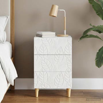 vidaXL Nachtkastje Wit 43 x 39,5 x 66,5 cm Bewerkt hout, Huis en Inrichting, Slaapkamer | Nachtkastjes, Minder dan 45 cm, Verzenden