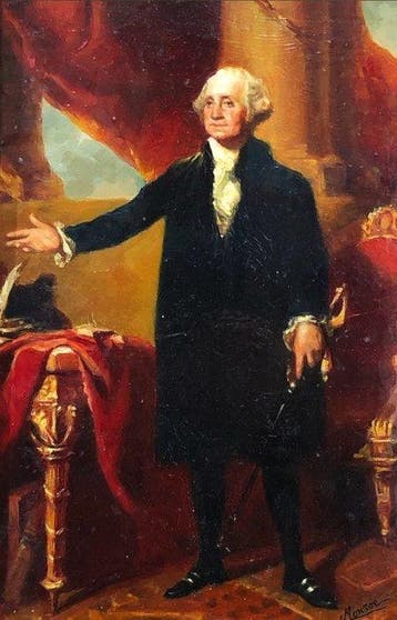 European school (XX) - George Washington, first president of, Antiek en Kunst, Kunst | Schilderijen | Klassiek
