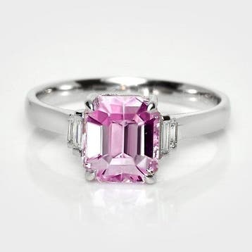Zonder minimumprijs - Ring - 14 karaat Witgoud, HRD 2,63 ct, Nieuw
