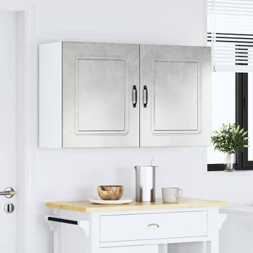 vidaXL Keuken Wandkasten 2 stuks Kalmar Beton Grijs, Huis en Inrichting, Verzenden, Nieuw, Grijs