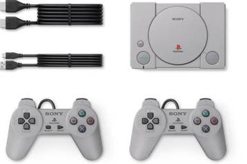 Playstation Classic Mini Console (2 Controllers), Ophalen of Verzenden, Zo goed als nieuw