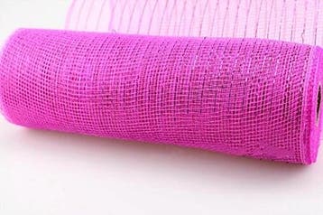 Decomesh metallic cerise dark pink 26 cm rol 9 meter voor, Ophalen of Verzenden, Nieuw