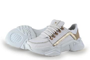 Babouche Sneakers in maat 40 Wit, Verzenden, Wit, Babouche, Sneakers of Gympen
