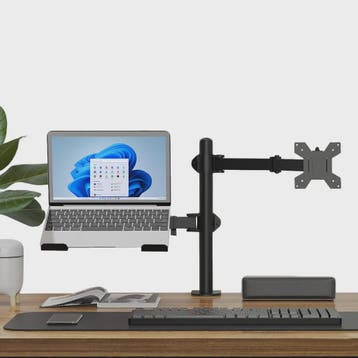 360° Draaibare Laptop & Monitor Standaard met Kabelmanagemen, Computers en Software, Laptopstandaarden, Verzenden, Nieuw