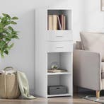 vidaXL buffetkast 40x42,5x124 cm bewerkt hout wit, Minder dan 50 cm, Verzenden, 100 tot 150 cm, Nieuw