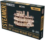 Eco Wood 3D Houten Rivier Radarboot DIY Modelbouw, Verzenden, Nieuw