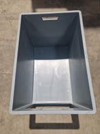 Magazijnbak, 600x400x420 mm, euronorm, grijs kunststof,, Gebruikt, 40 tot 60 cm, 50 tot 75 cm, Bak of Kist