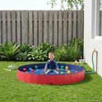vidaXL Kinderen Zwembad Rood Ø300 x 38 cm Dik PVC en Gelaagd, Verzenden, Nieuw
