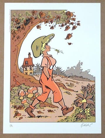 Walthéry, François - 1 Silkscreen - Natacha - Hommage à, Nieuw