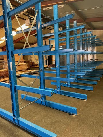 Draagarmstelling NIEUW 4,0 m hoog, 4 niveaus 1,2 m diep, Ophalen of Verzenden