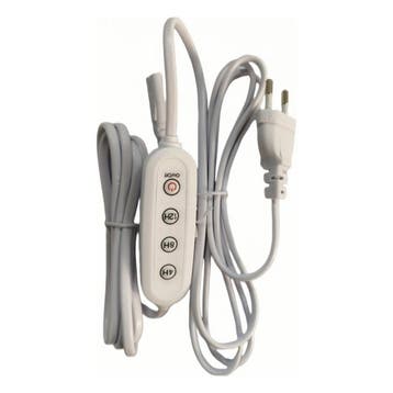 3 meter voedingskabel met timer voor LED TL groeilamp GROWLY, Huis en Inrichting, Lampen | Overige, Ophalen of Verzenden, Nieuw