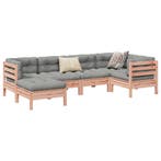 vidaXL 6-delige Loungeset met kussens massief douglas, Tuin en Terras, Tuinsets en Loungesets, Verzenden, Nieuw, Loungeset