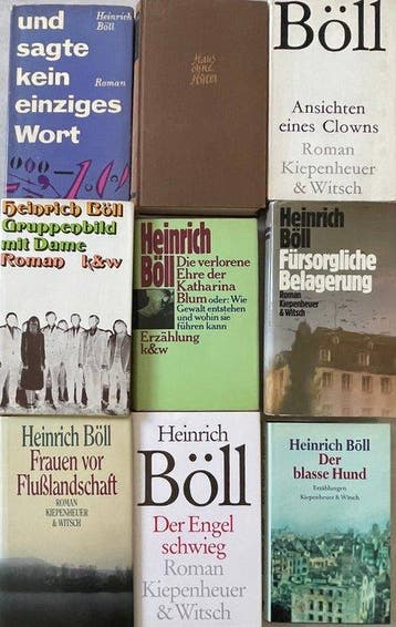 Heinrich Böll - Set with 9 first edition - 1953-1995