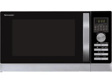 Sharp -  Combimagnetron 900 W - Inhoud 25 L, Witgoed en Apparatuur, Magnetrons, Verzenden, Nieuw, Draaiplateau, 45 tot 60 cm