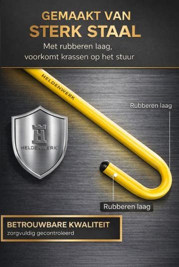 2dekans | universele stuurklem voor diefstalbeveiliging van, Fietsen en Brommers, Ophalen of Verzenden, Zo goed als nieuw