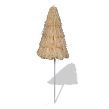 vidaXL Strandparasol kantelbaar Hawaii-stijl, Verzenden, Nieuw, 1 tot 2 meter, Strandparasol