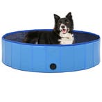 vidaXL Hondenzwembad inklapbaar 120x30 cm PVC blauw, Dieren en Toebehoren, Verzenden, Nieuw