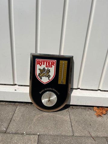 Ritter Bier – Reclamebord met thermometer en hygrometer –