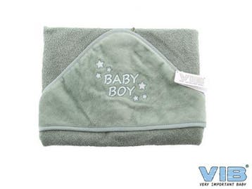 VIB Badcape Baby Boy Mosgroen, Ophalen of Verzenden, Nieuw