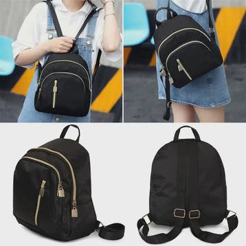 Stijlvolle Mini Rugzak Zwart - Nylon Daypack voor Dames en H, Sieraden, Tassen en Uiterlijk, Tassen | Rugtassen, Verzenden, Nieuw
