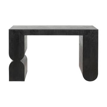 *WOONWINKEL* Kare Design Curve Black Sidetable Zwart Hout, Huis en Inrichting, Tafels | Sidetables, Verzenden, Nieuw