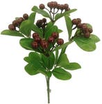 Bessentak Bordeaux Kunstbloem 32 cm per stuk, Ophalen of Verzenden, Nieuw