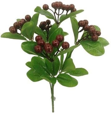 Bessentak Bordeaux Kunstbloem 32 cm per stuk, Huis en Inrichting, Woonaccessoires | Kunstplanten en Kunstbloemen, Ophalen of Verzenden