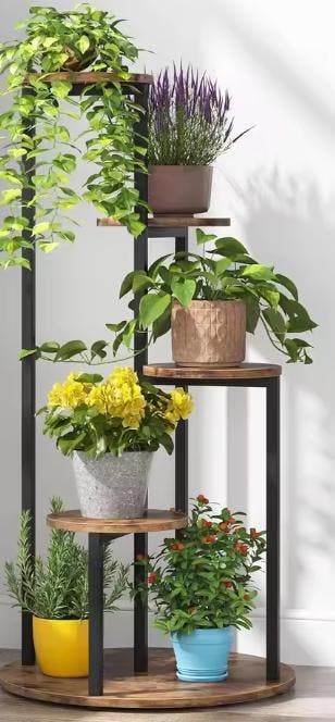 Multifunctioneel Houten Hangplantenrek voor Tuinen Interieur, Verzenden, Nieuw