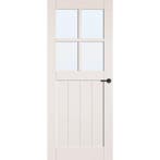 Cando binnendeur Oat 83x201,5 (Wit, Stomp, Blankglas), 80 tot 100 cm, Binnendeur, Nieuw, Ophalen of Verzenden
