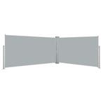 vidaXL Windscherm uittrekbaar 160x600 cm grijs, Tuin en Terras, Zonneschermen, Verzenden, Nieuw