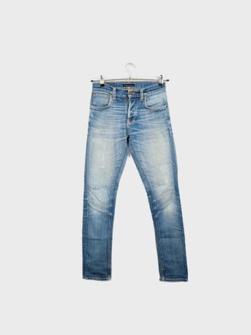 Nudie Jeans co Jeans Heren maat WW28 / L32 Blauw Vintage, Ophalen of Verzenden, Nieuw