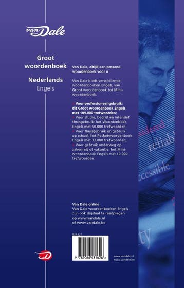 Van Dale Groot woordenboek Nederlands-Engels 9789066481626, Boeken, Woordenboeken, Verzenden, Zo goed als nieuw