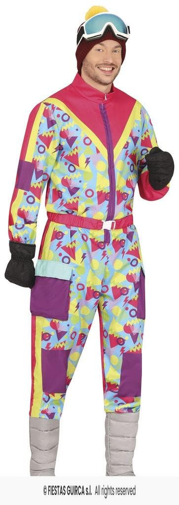 Foute Ski Overall Happy Heren, Kleding | Heren, Carnavalskleding en Feestkleding, Nieuw, Ophalen of Verzenden