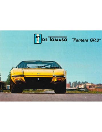 DE TOMASO PANTERA GR.3 ANSICHTKAART, Nieuw, Author