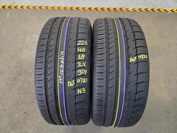 225/40/18 92Y N3 MICHELIN ZOMERBANDEN 7,1MM PROFIEL 2X, Ophalen, 18 inch, Gebruikt, Band(en)
