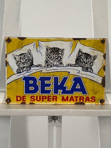 Beka - Emaille plaat - 30x20cm - Gemaakt van een dikke