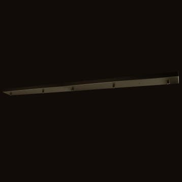 Calex Plafondplaat 5-uitgangen 130x10 cm Mat Zwart, Nieuw