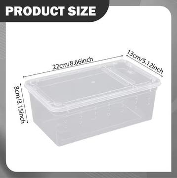 Transparante Reptielen Kweekbox – Mini Terrarium Box