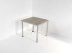 Kantinetafel - 80x80cm - 4-poot chroom, Huis en Inrichting, Tafels | Eettafels, Ophalen of Verzenden, Nieuw