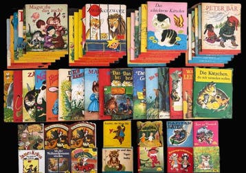 Verschiedene Autoren - Großes Konvolut von 55 nostalgischen