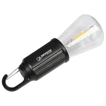 Benson Oplaadbare campinglamp met karabijnhaak - 100 lume..., Ophalen of Verzenden, Nieuw
