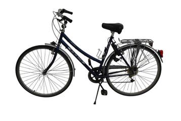 On the Road damesfiets – blauwe hybride/stadsfiets met Shi, Ophalen of Verzenden, Nieuw