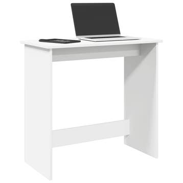 vidaXL Bureau 80x40x75 cm bewerkt hout wit, Verzenden, Nieuw