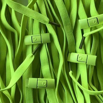 Elastische veters - Neongroen • 120  cm x 8 mm, Ophalen of Verzenden, Nieuw
