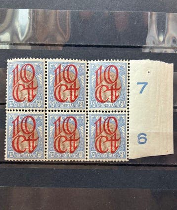 Nederland 1923 - Opruimingsuitgifte in blokje met, Postzegels en Munten, Postzegels | Nederland, Gestempeld