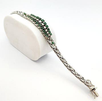 Armring - 18 karaat Witgoud - 0.82ct. tw. Diamant